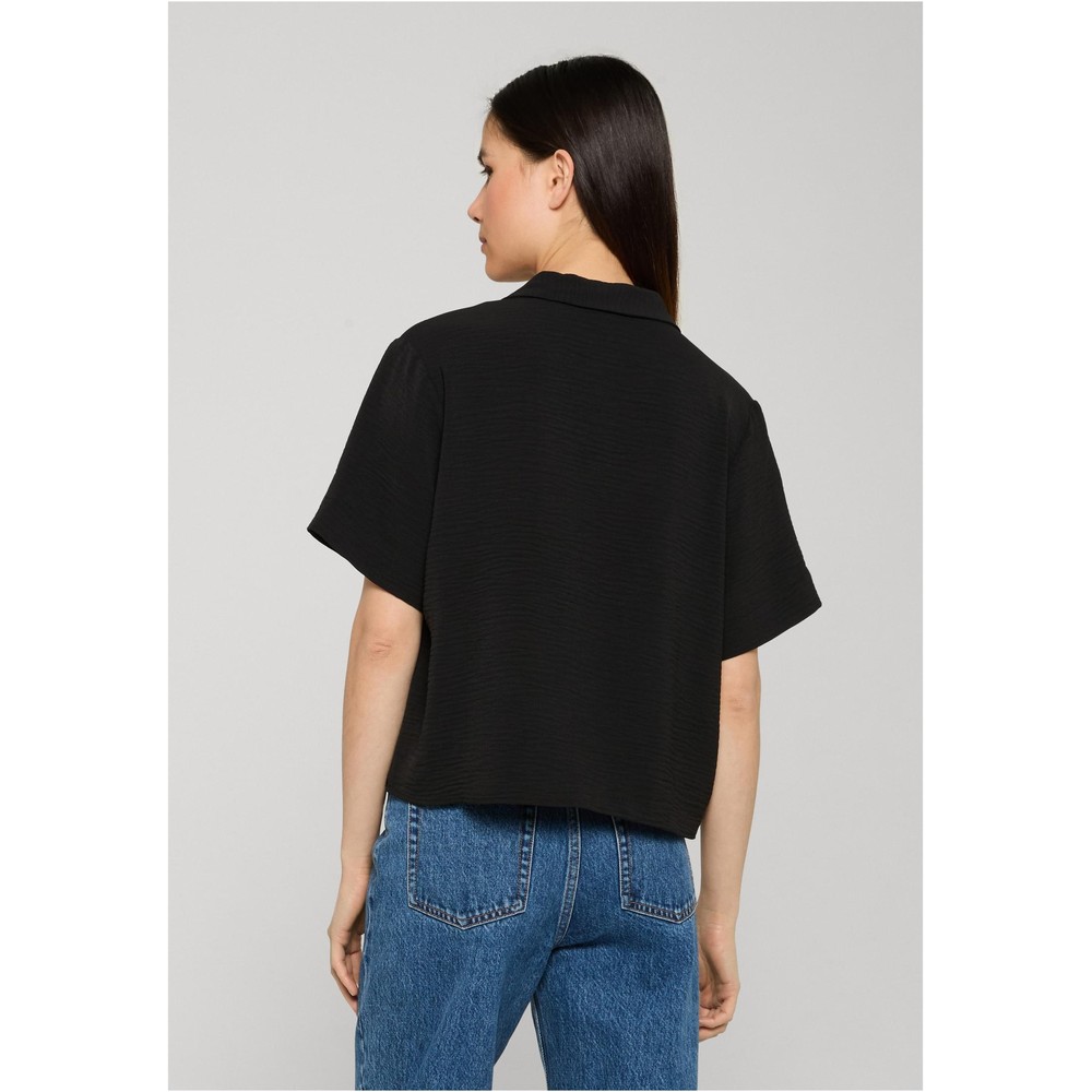 Urban Classics - Structured Resort Blouse - Zwart